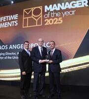 Βράβευση του Νίκου Αγγελόπουλου των Aldemar στα Manager of the Year 2025